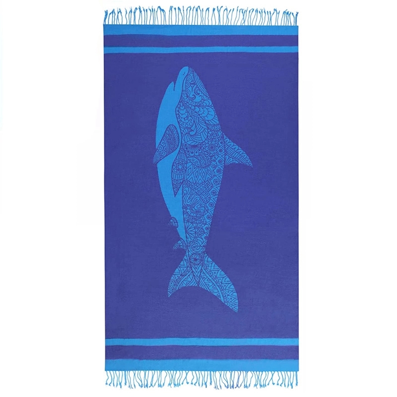 Custom Turkish Jacquard Beach Towel - 39.37'' x 70.87'' 8