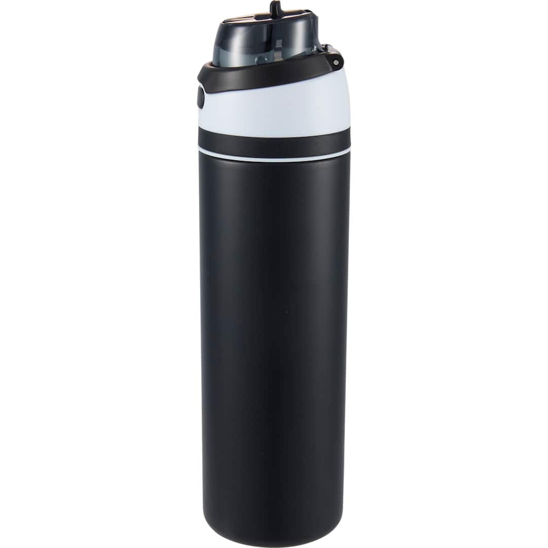 Elvin 28oz Recycled Stainless Flip Straw Bottle, custom water bottle with logo imprint 20