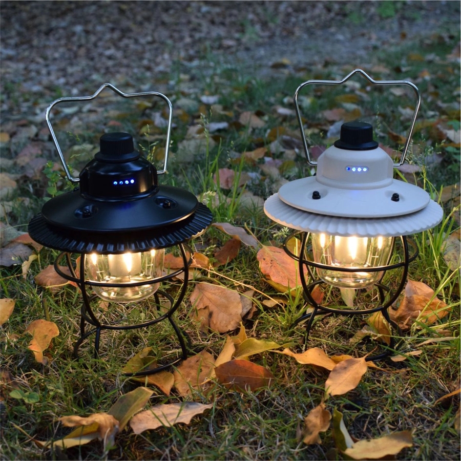 Retro Outdoor Camping Light & Picnic Lantern with Power Bank 3