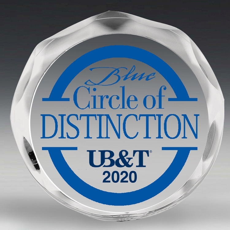 Scalloped Circle Paperweight Award - 4” dia x 3/4” - 2401S (Screen Print)