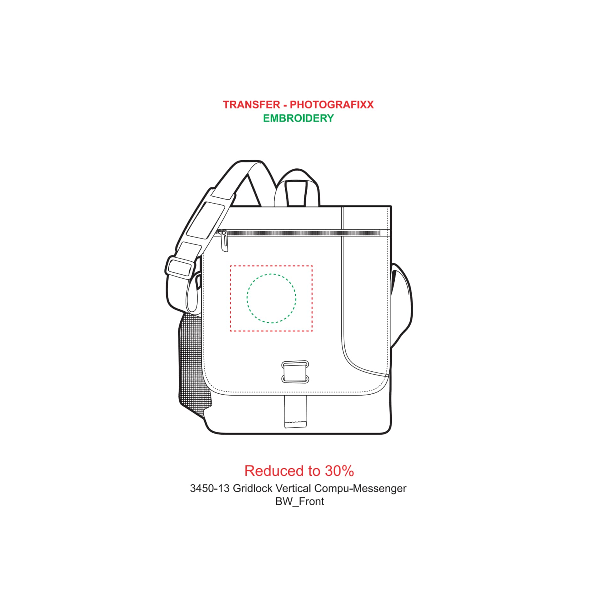 Gridlock Vertical 15" Computer Messenger Bag 21