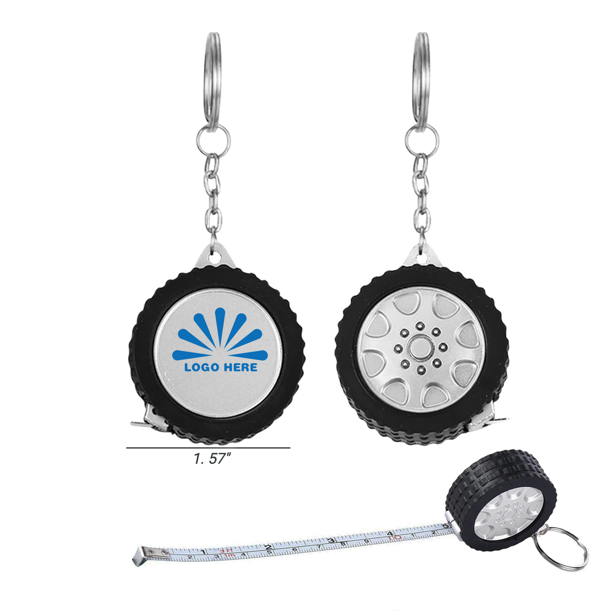 Mini Tape Measure Keychain 1