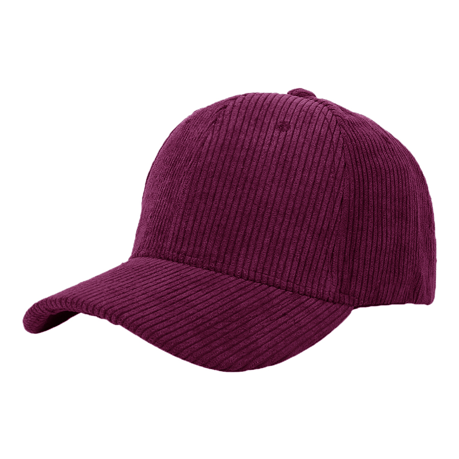Stock Corduroy 6-Panel Structured Cap w/ Metal Buckle 32