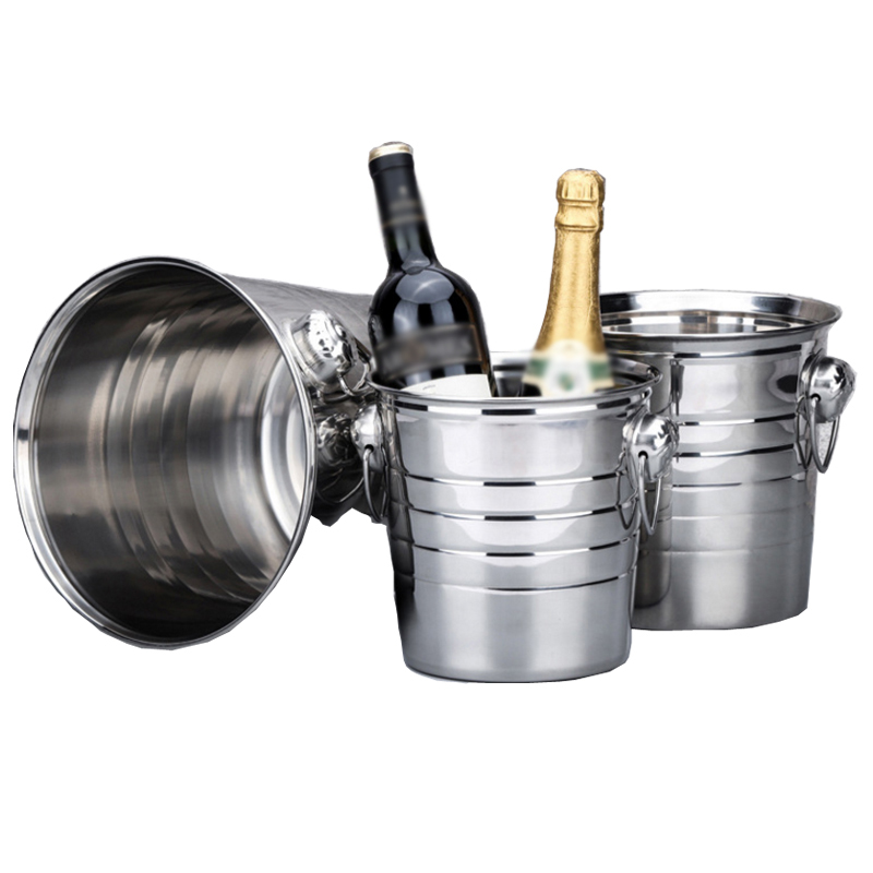 Polishing Stainless Steel Beer Wine Ice Bucket 1