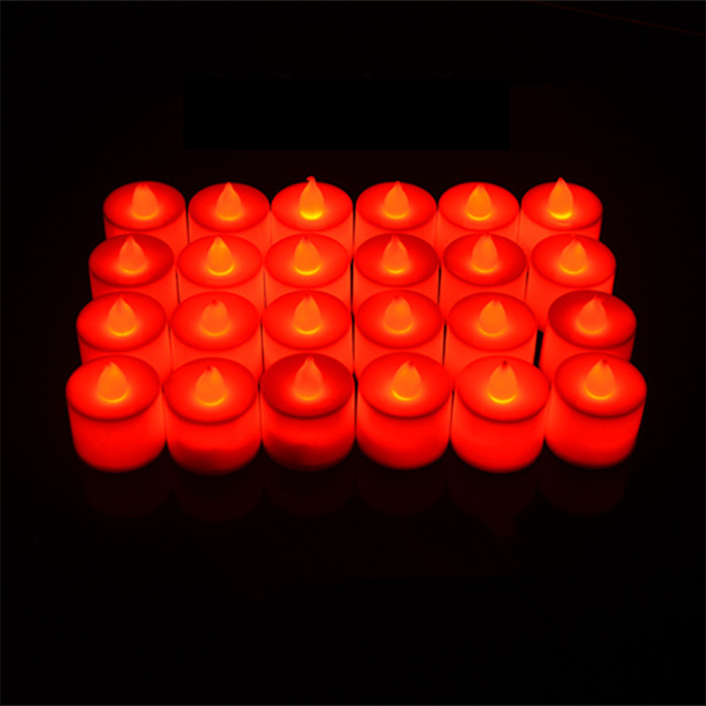 24PCS LED Smokeless Electronic Candles 8