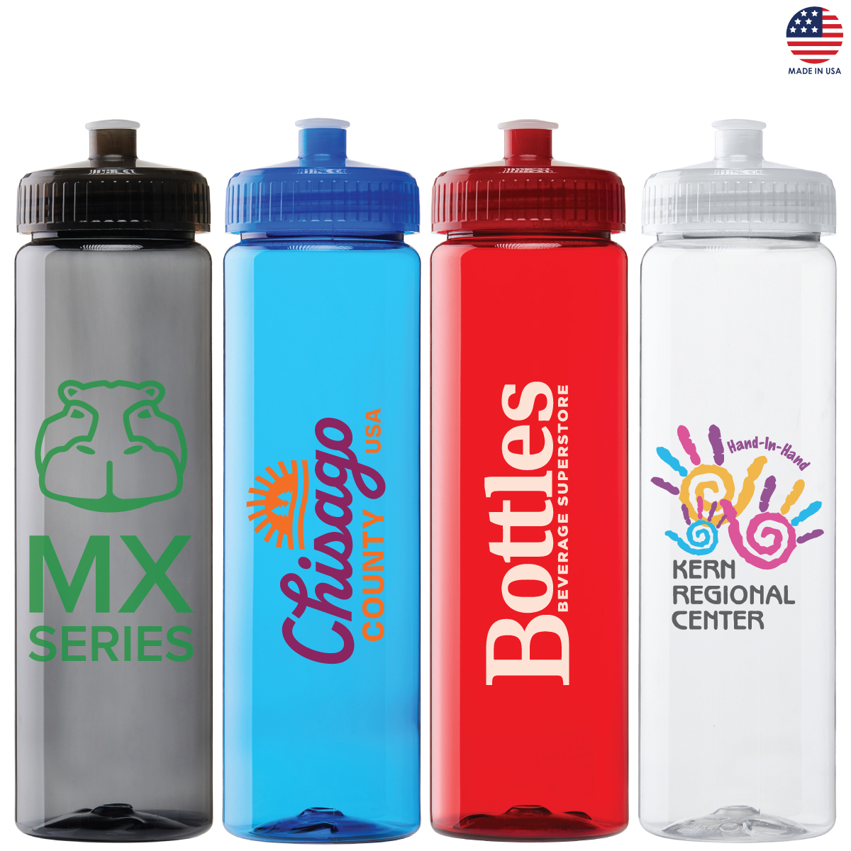 Malibu 25 oz. PET Bottle w/Pull Spout Lid 2
