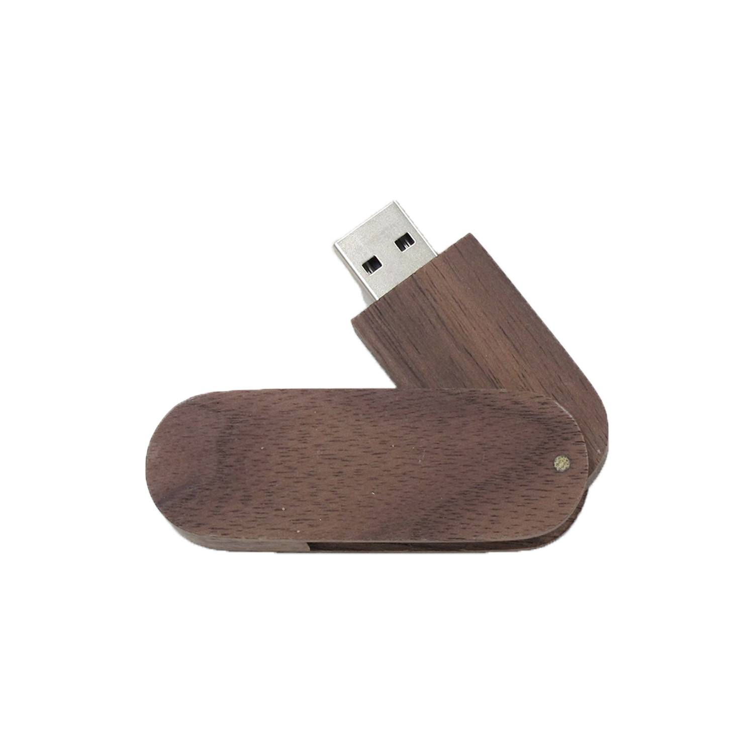Bamboo Rotated Usb Flash Drives 16Gb 7