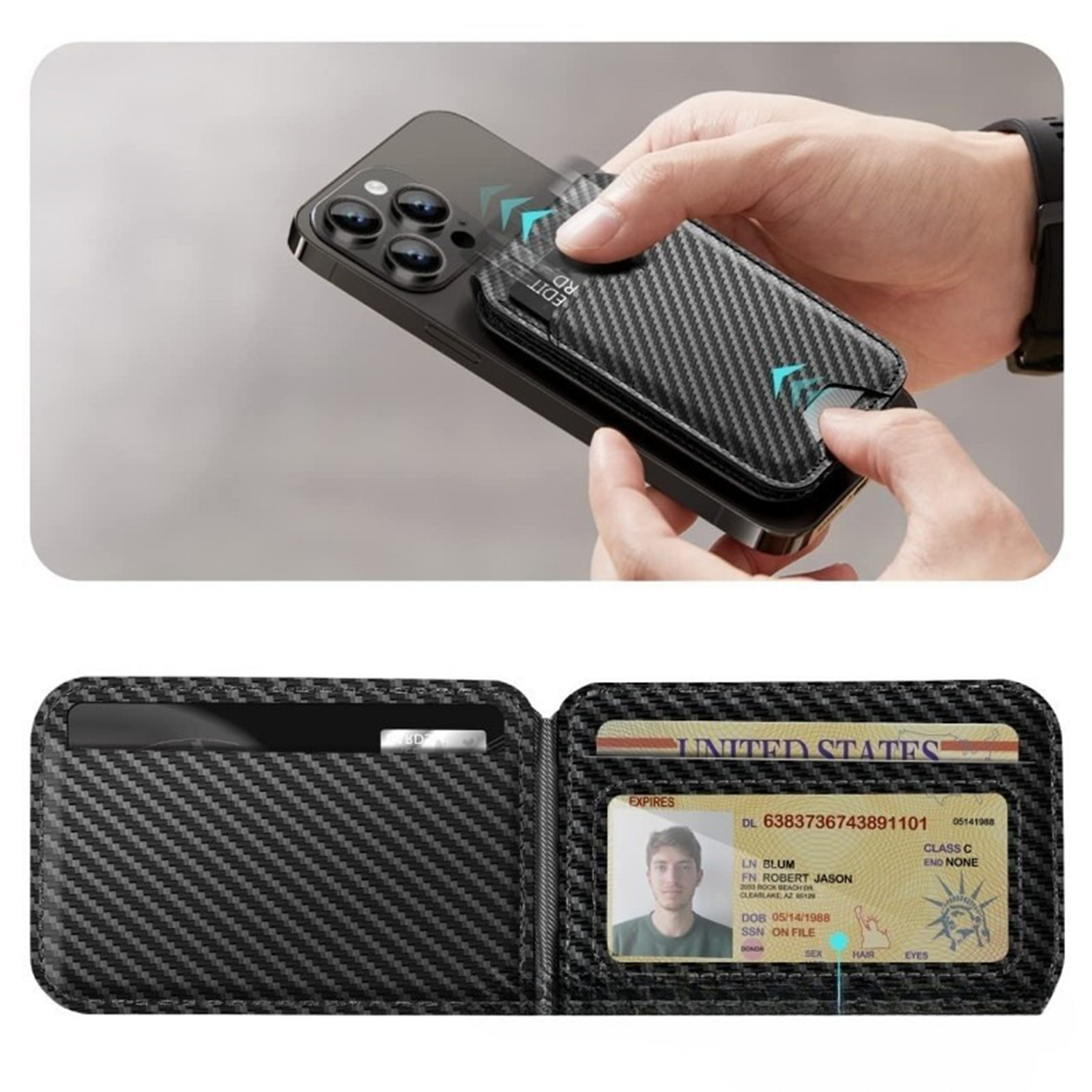 Mobile Phone Magnetic Card Case Magsafe cellphone Holder 10
