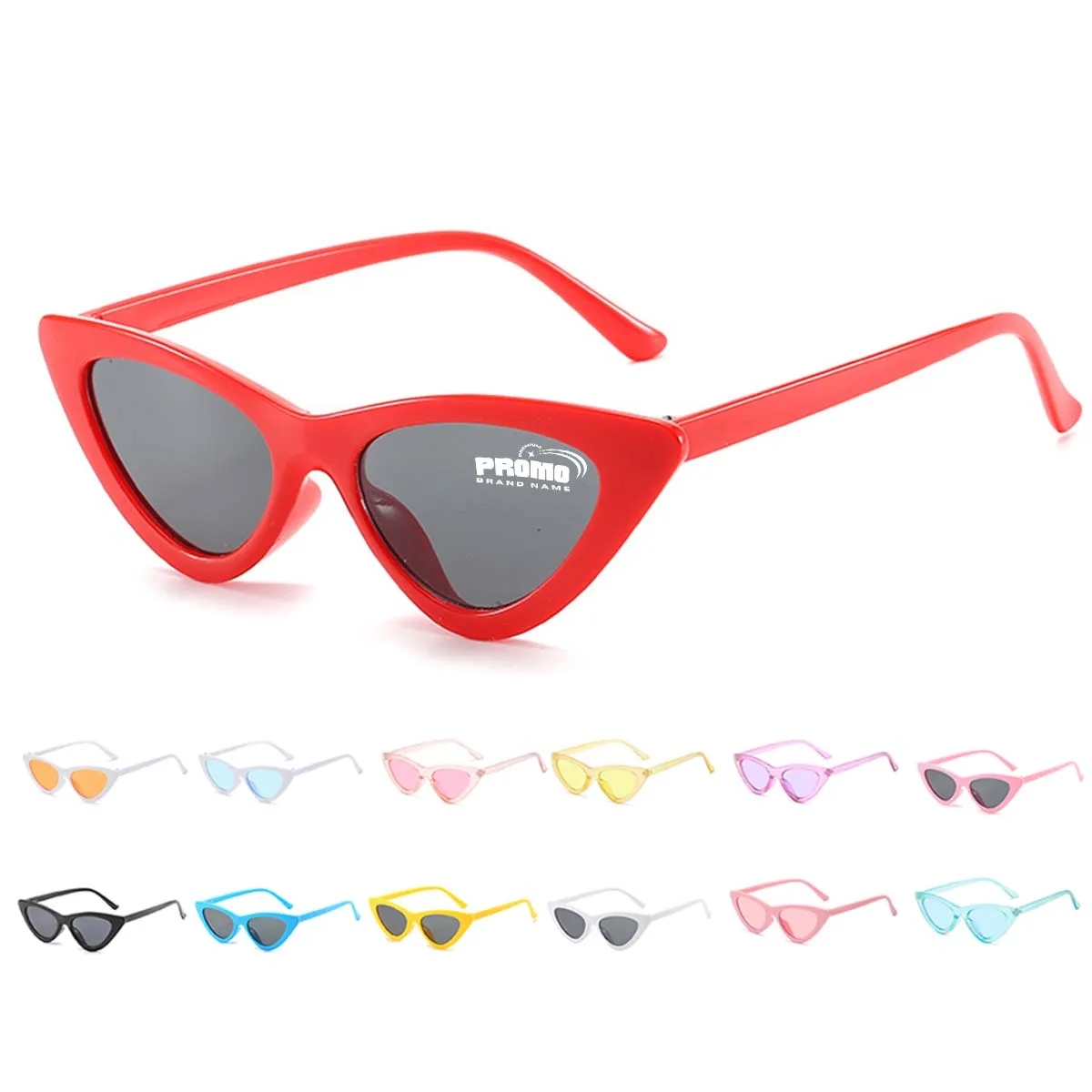 Trendy Cat-Eye Sunglasses Women Protected Triangle Shades 1