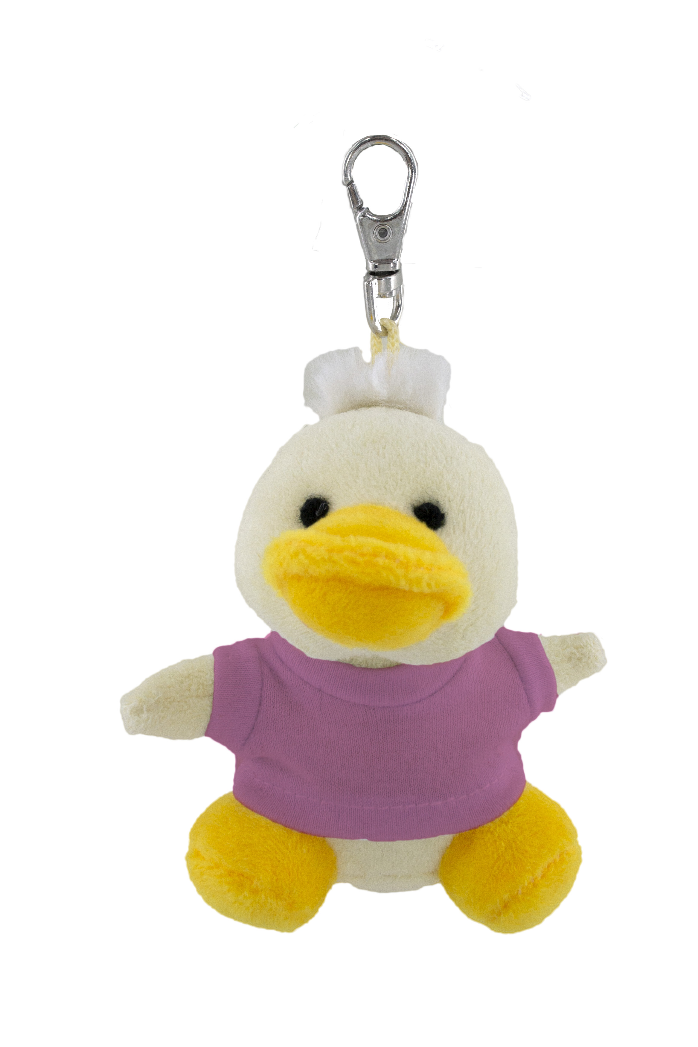 Soft Plush Duck Keychain With Tee 19