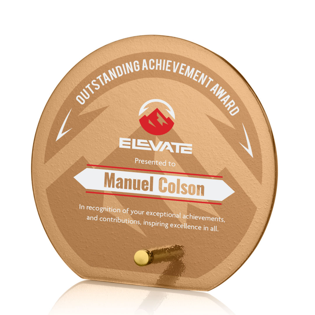 Atchison Russet Circle VividPrint™ Award - Gold 11