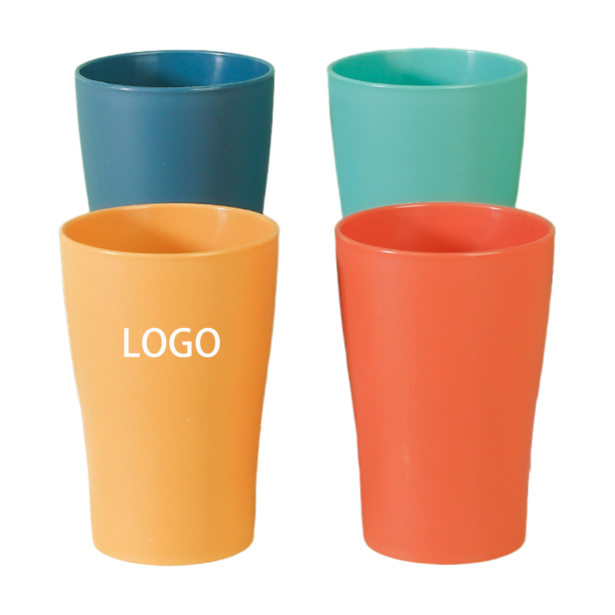12oz Wheat Straw Couple's Toothbrush Cup 2