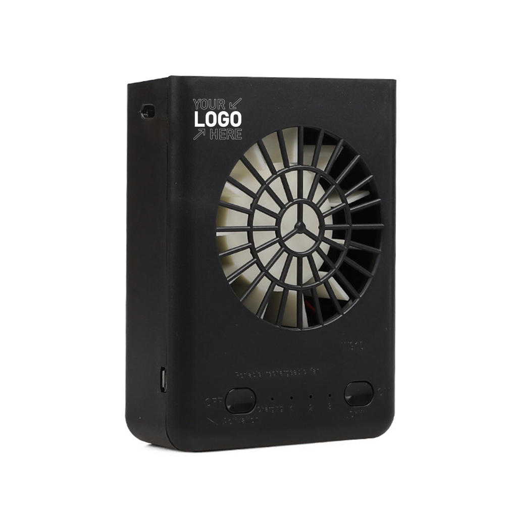 Portable Necklace Folding Fan With Night Light 2