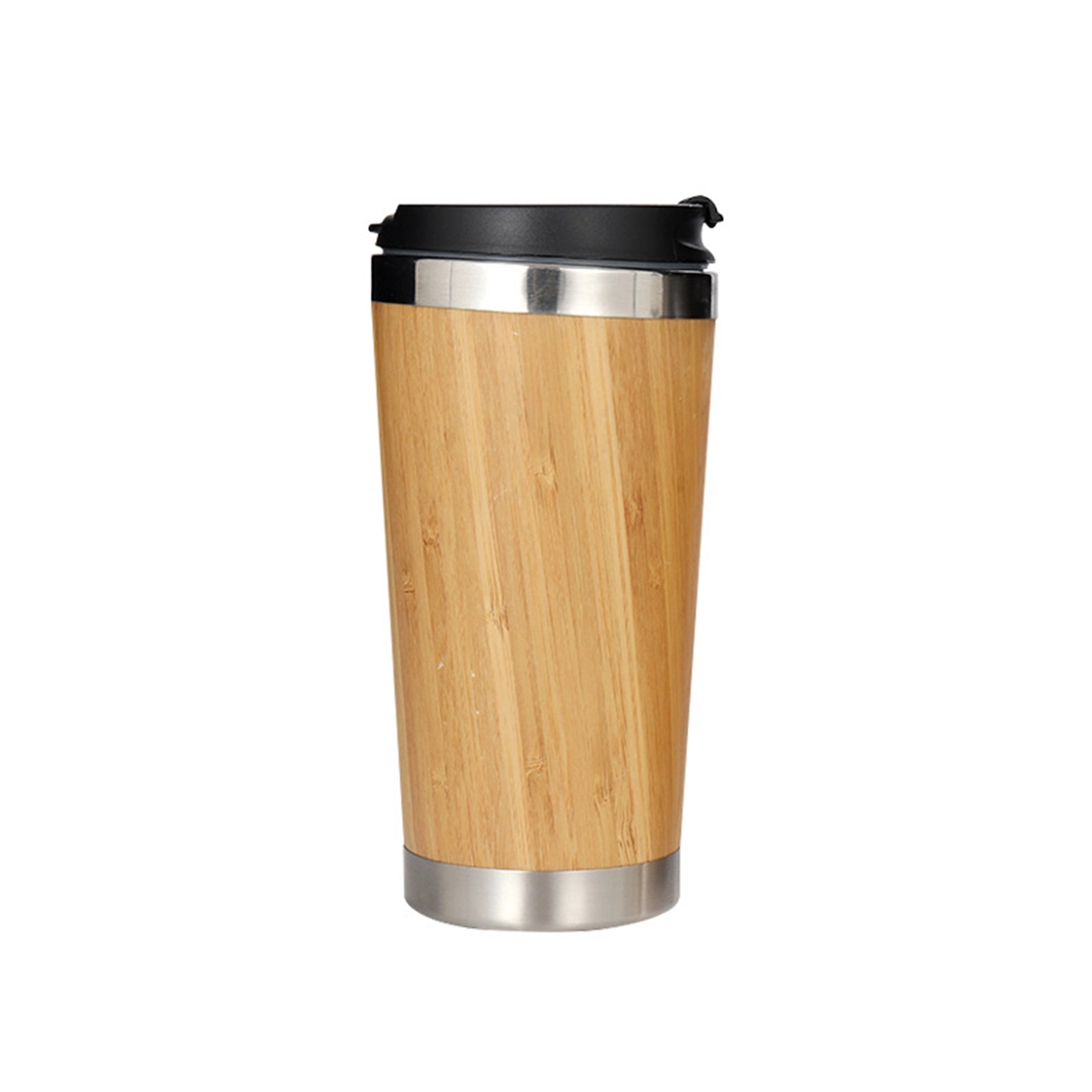 15 Oz. Double Wall Vacuum Bamboo Coffee Mug 3