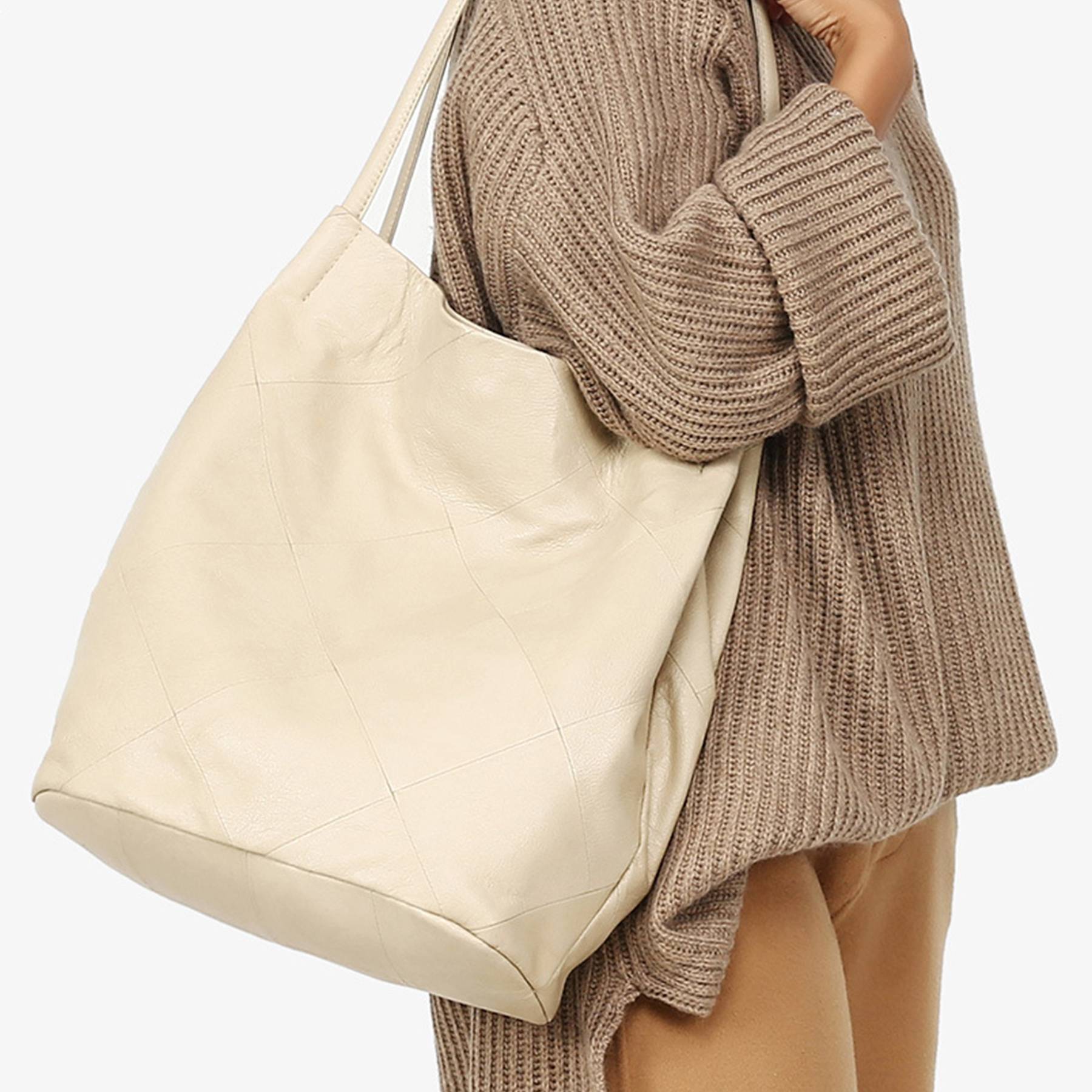 Genuine Leather Bucket Bags for Women 4