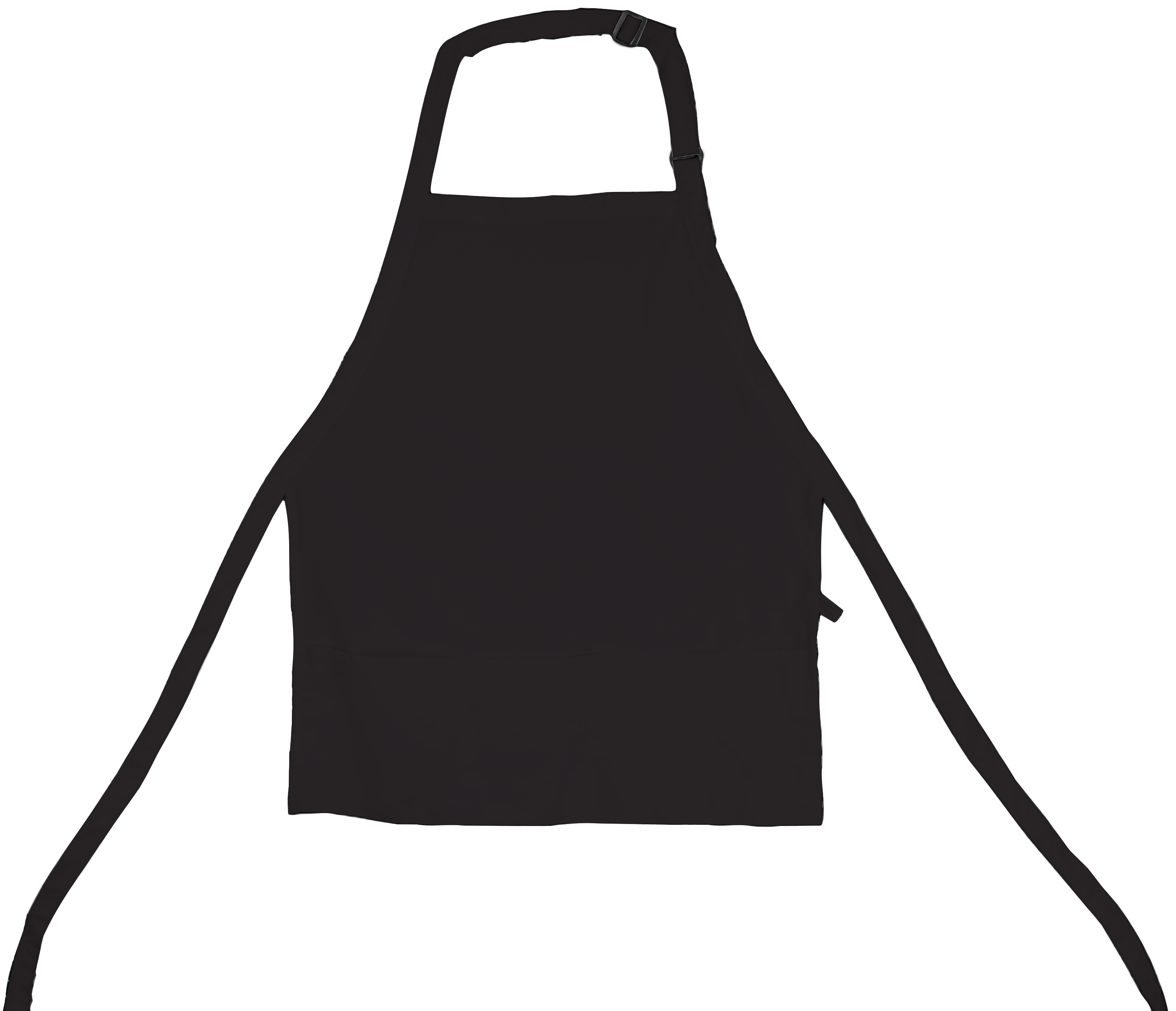 Black Restaurant-Style Bib Apron 3