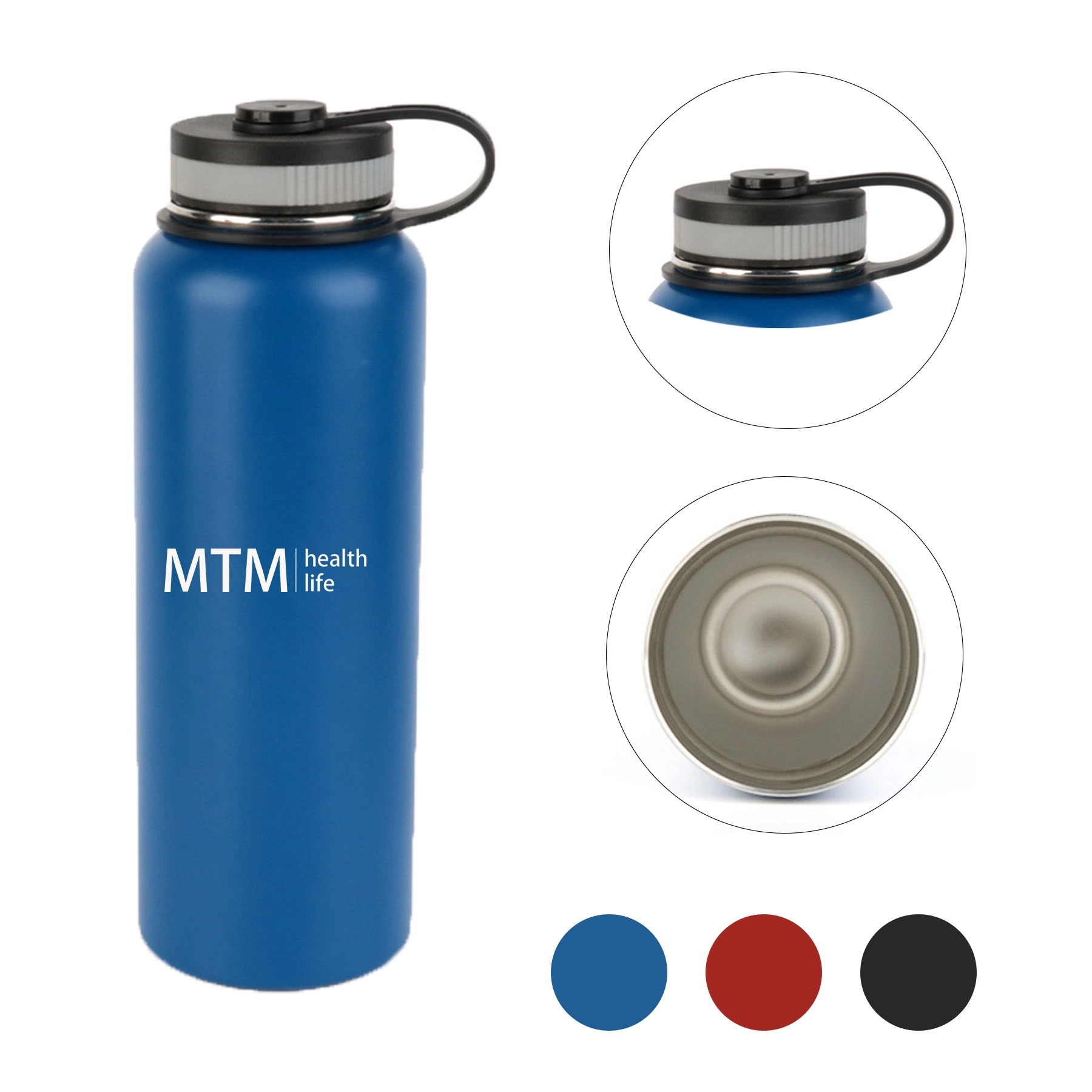 32oz Portable Stainless Steel Travel Insulated Bottle, custom water bottle with logo imprint 2