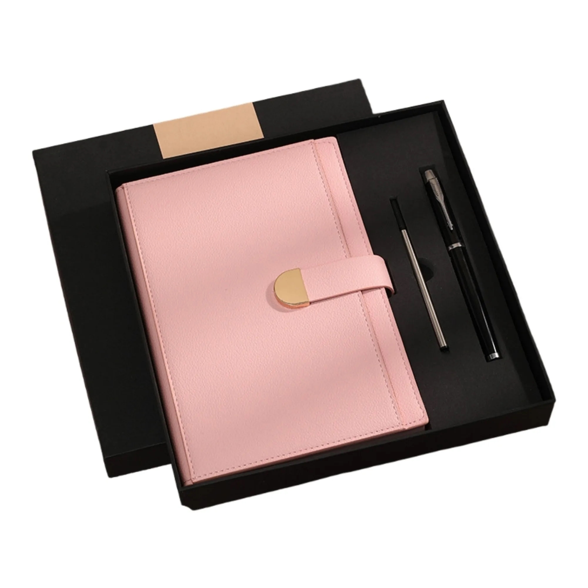 Deluxe Leather A5 Thick Notebook And Pen Gift Set 4