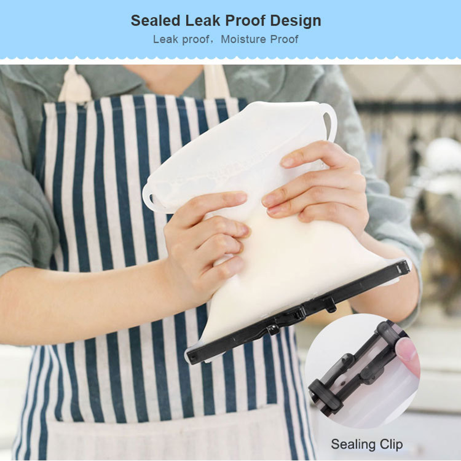 Kitchen Food Bag Reusable Silicone 3