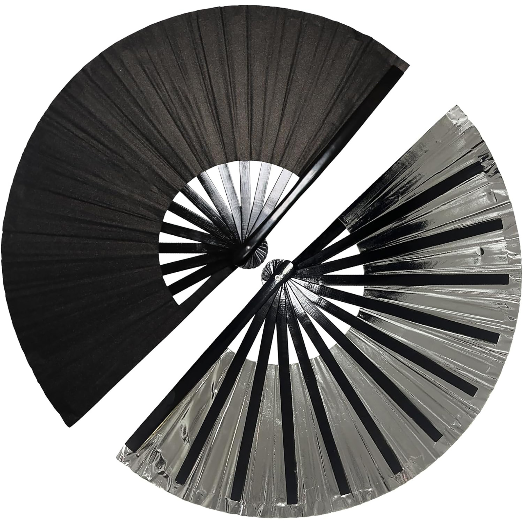 Large Folding Hand Rave Fan 4
