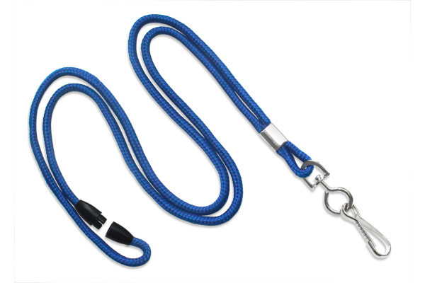 1/8" Breakaway Blank Lanyard w/Swivel Hook (Royal Blue) 1