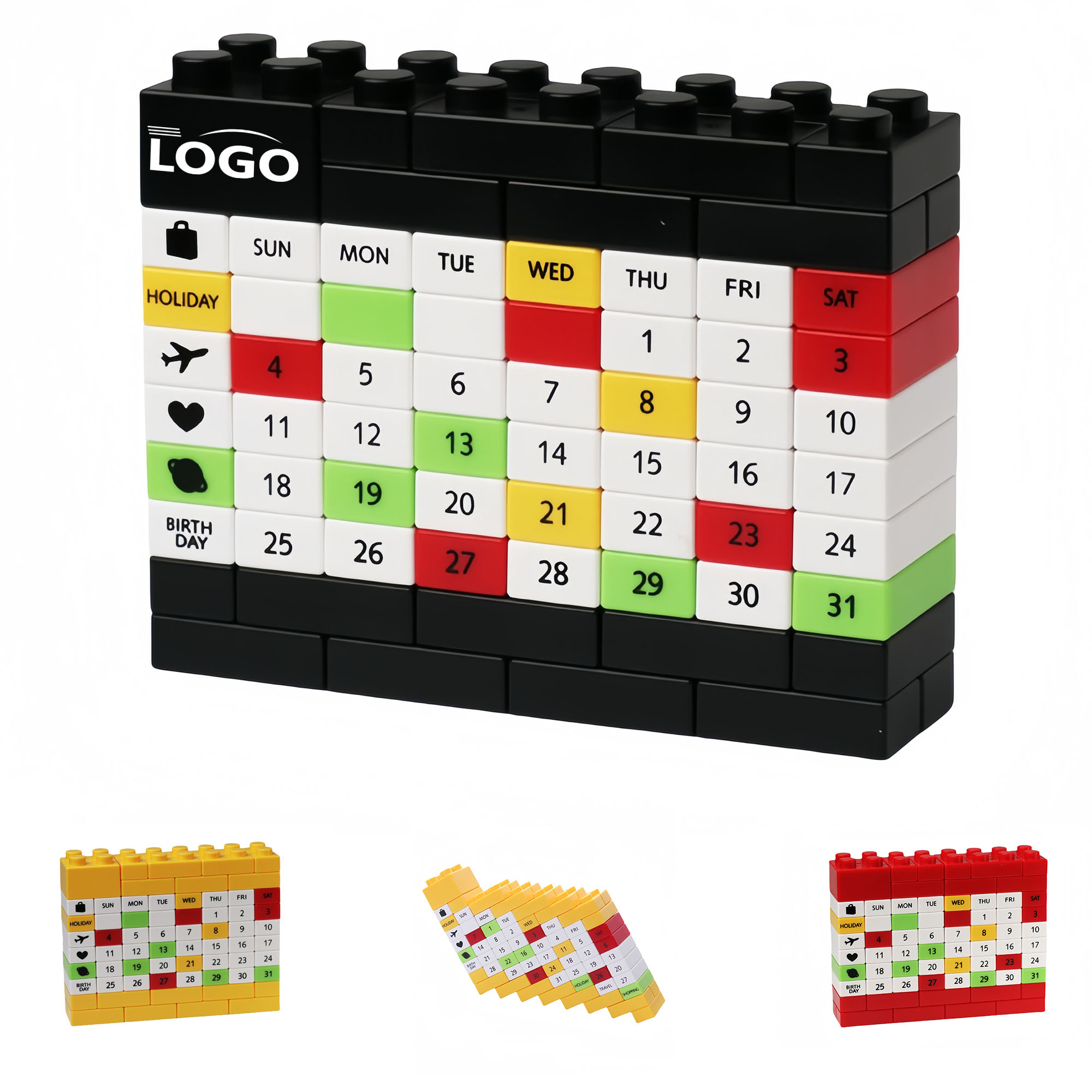 Eco-Conscious Wooden Perpetual Desk Calendar 1