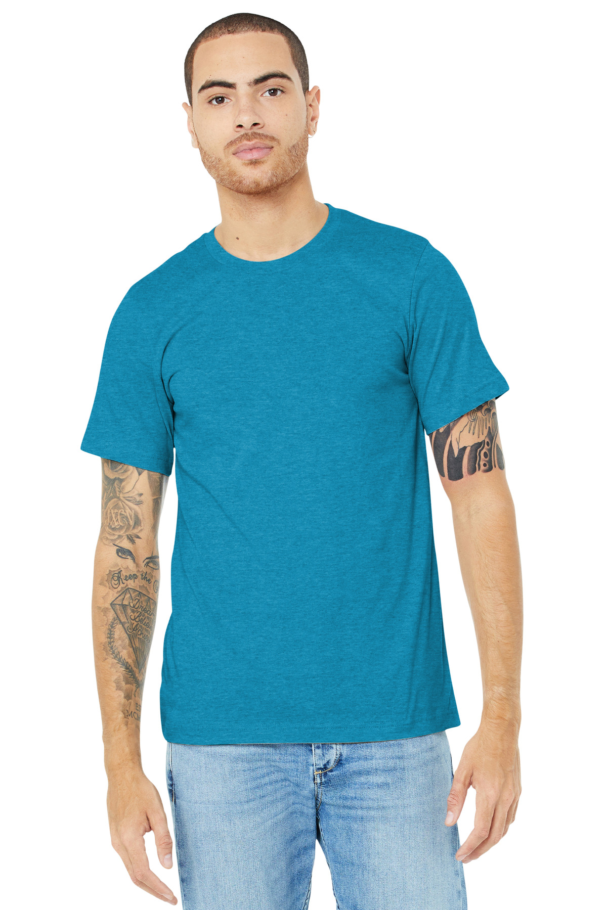 BELLA+CANVAS Unisex Heather CVC Short Sleeve Tee. BC3001CVC 319