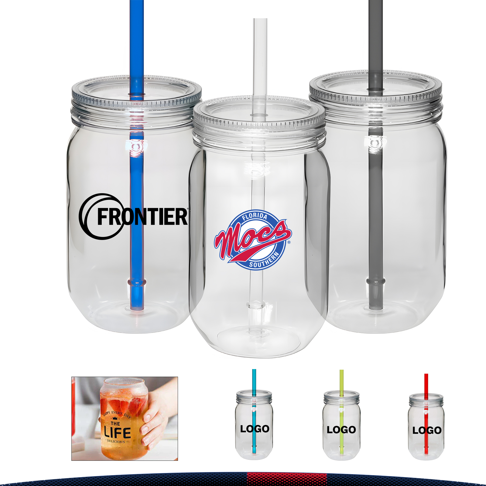 24 oz. Single Wall Plastic Jars 5