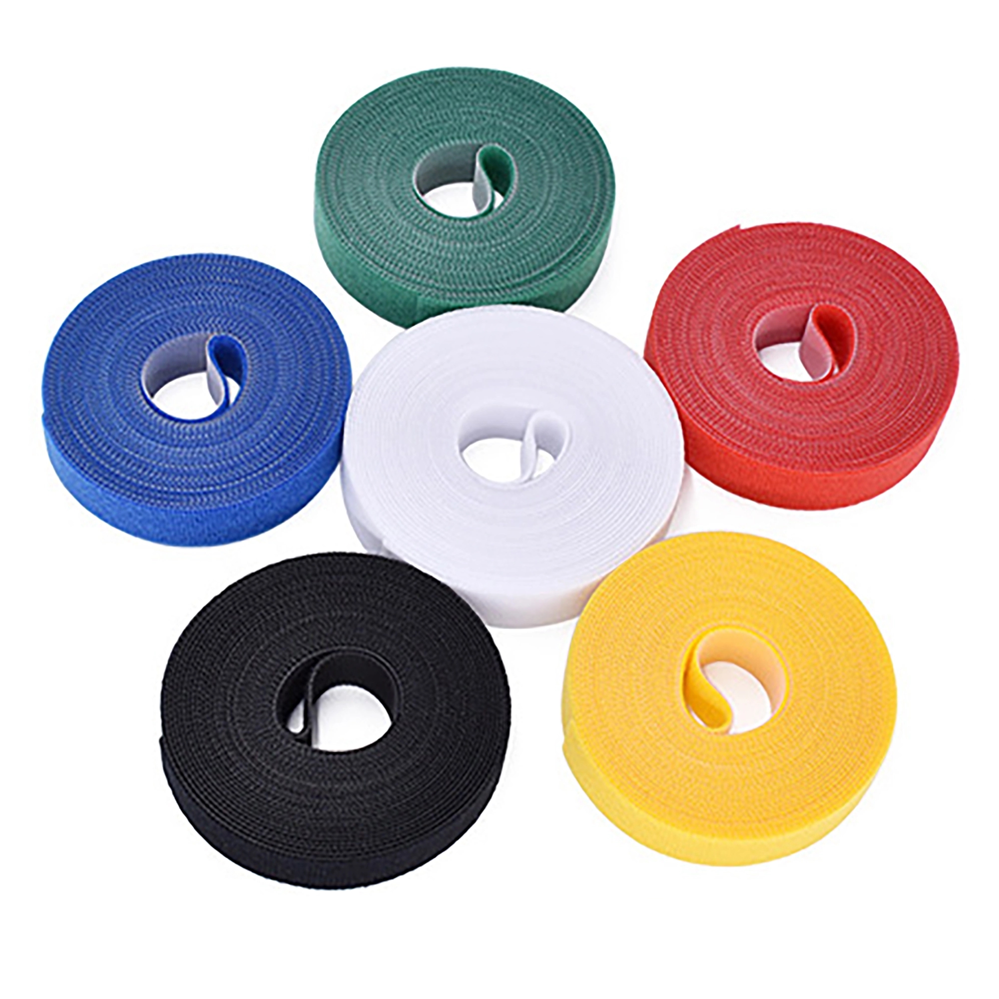 MOQ 100pcs 39" x 0.6" Colorful Hook and Loop Fastener 11