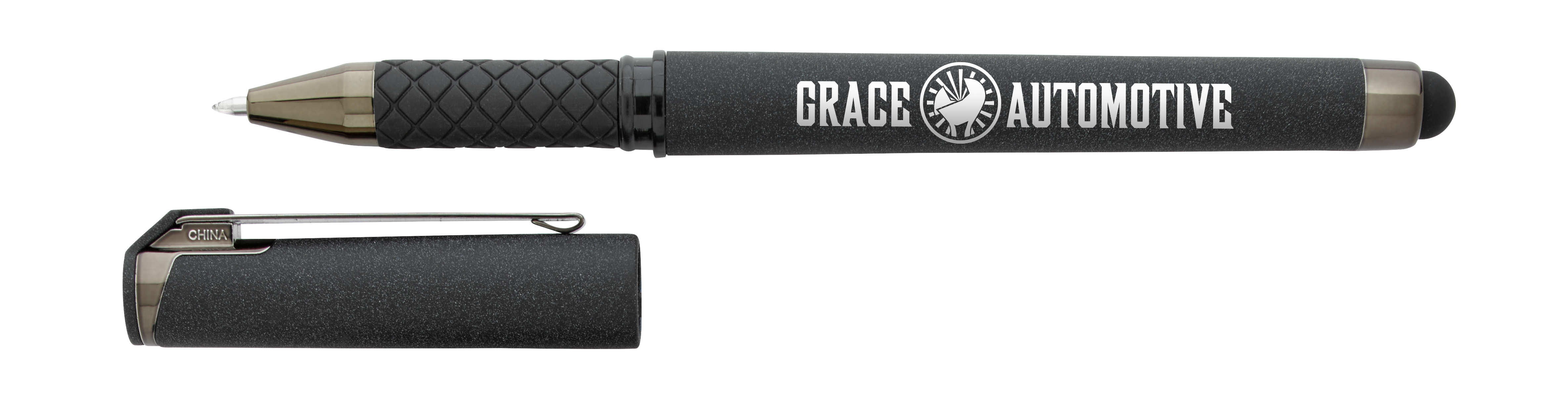 Good Value™ Cali Stylus Gunmetal Suede RABS Pen 175