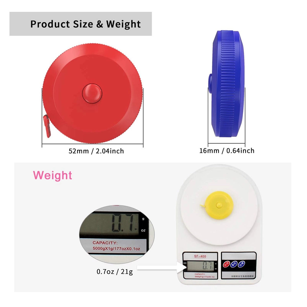60 Inch Soft Retractable Measuring Tape 5