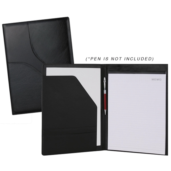 Leatherette Padfolio with Interior Pockets & Notepad 1