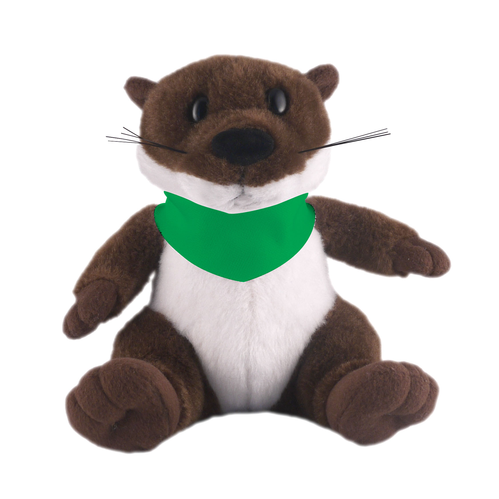 Soft Plush Stuffed Sitting Otter with Bandana 1