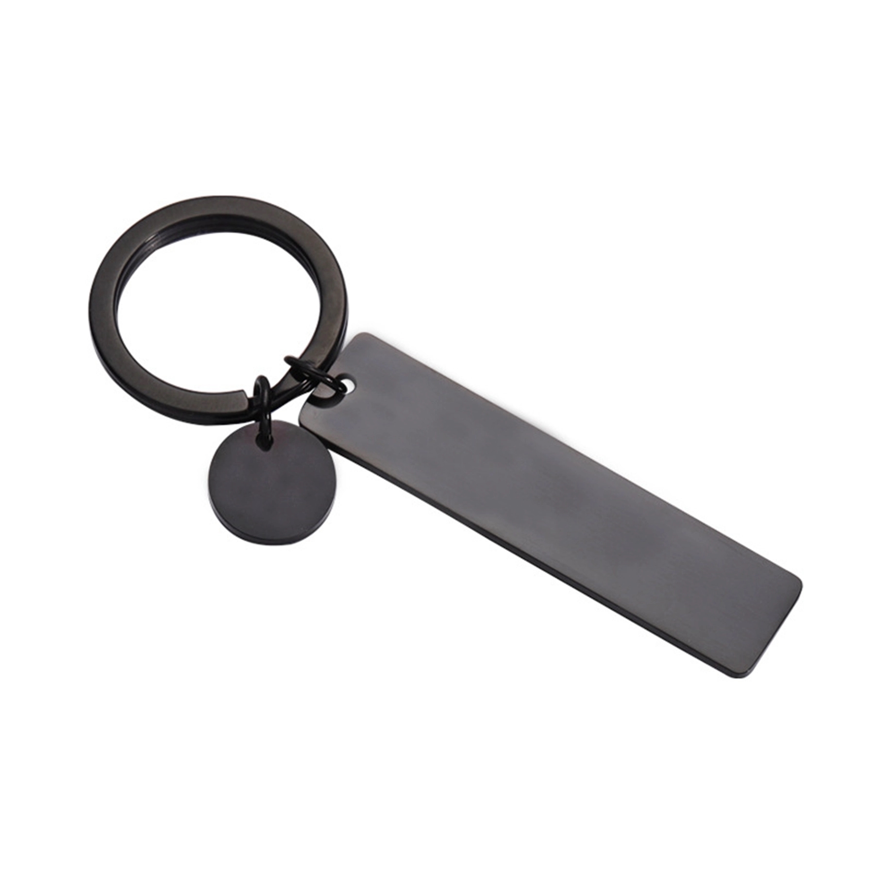 Stainless Steel Rectangle Keychain 2