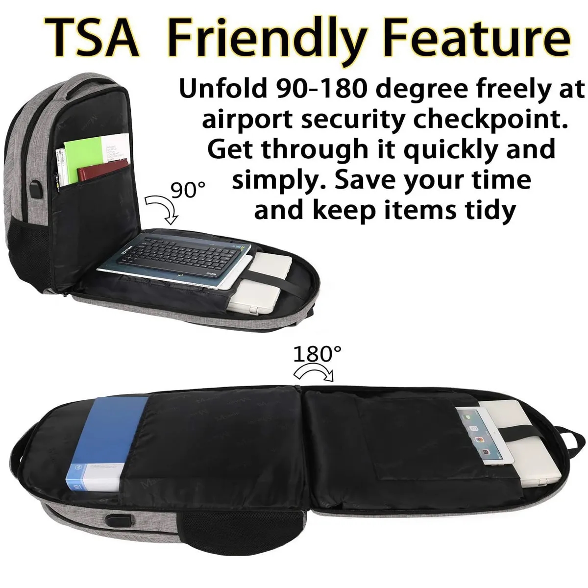 Travel Laptops Backpack with USB Charging Port 2