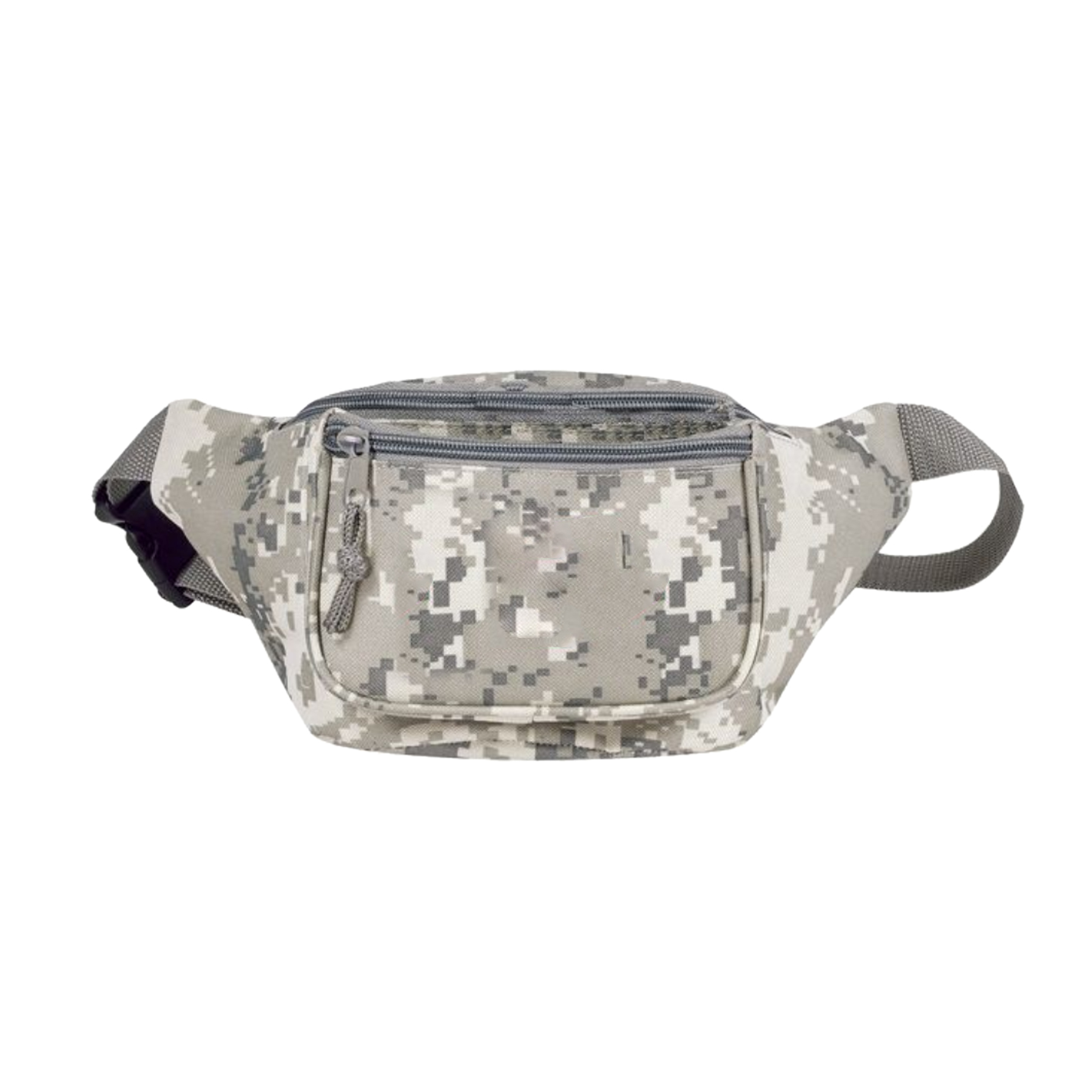 600D Digital Camo Poly 3 Zipper Pockets Fanny Pack 3