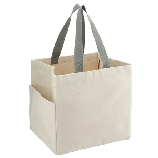 Organic Cotton Shopper Tote -12x10x12 2
