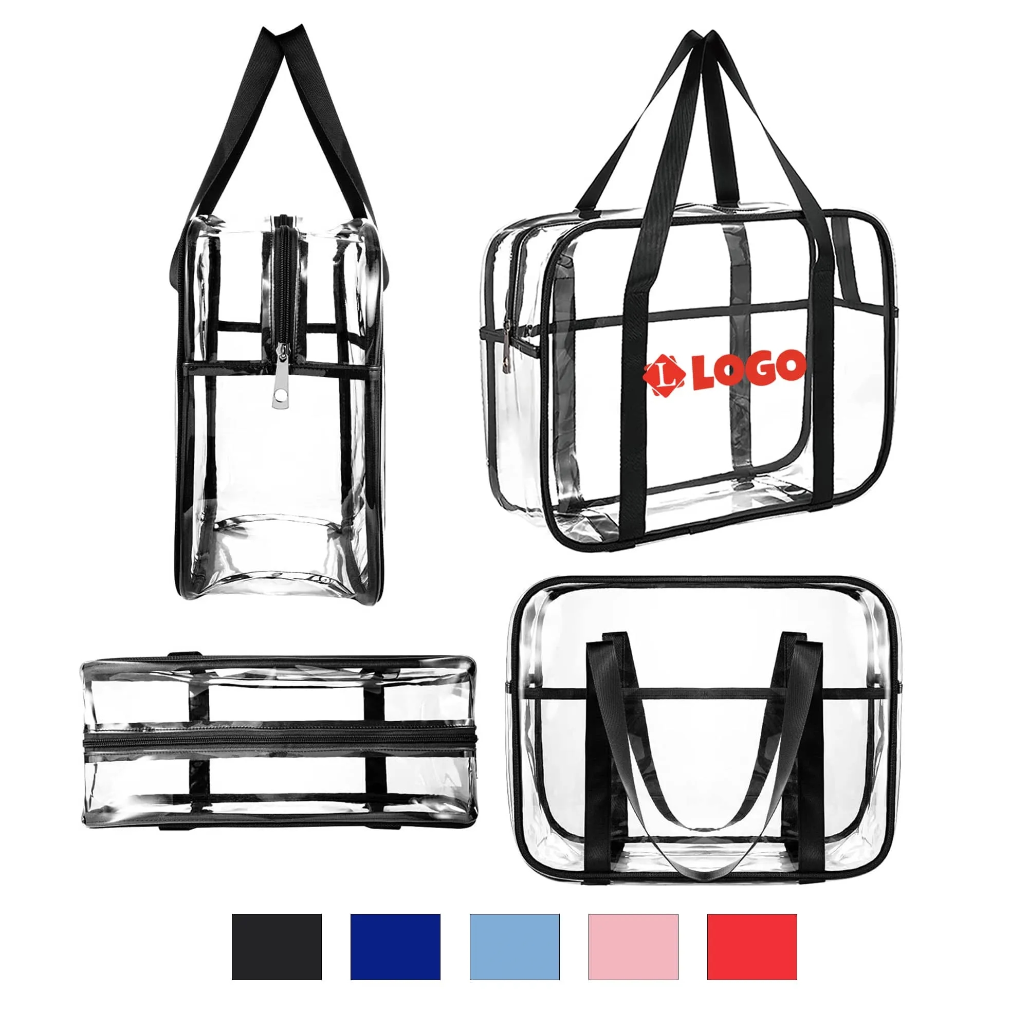 Custom Transparent Stylish PVC Handbag 3