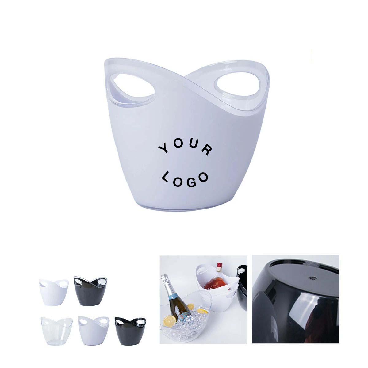 PS Plastic Ice Container for Drinks 5