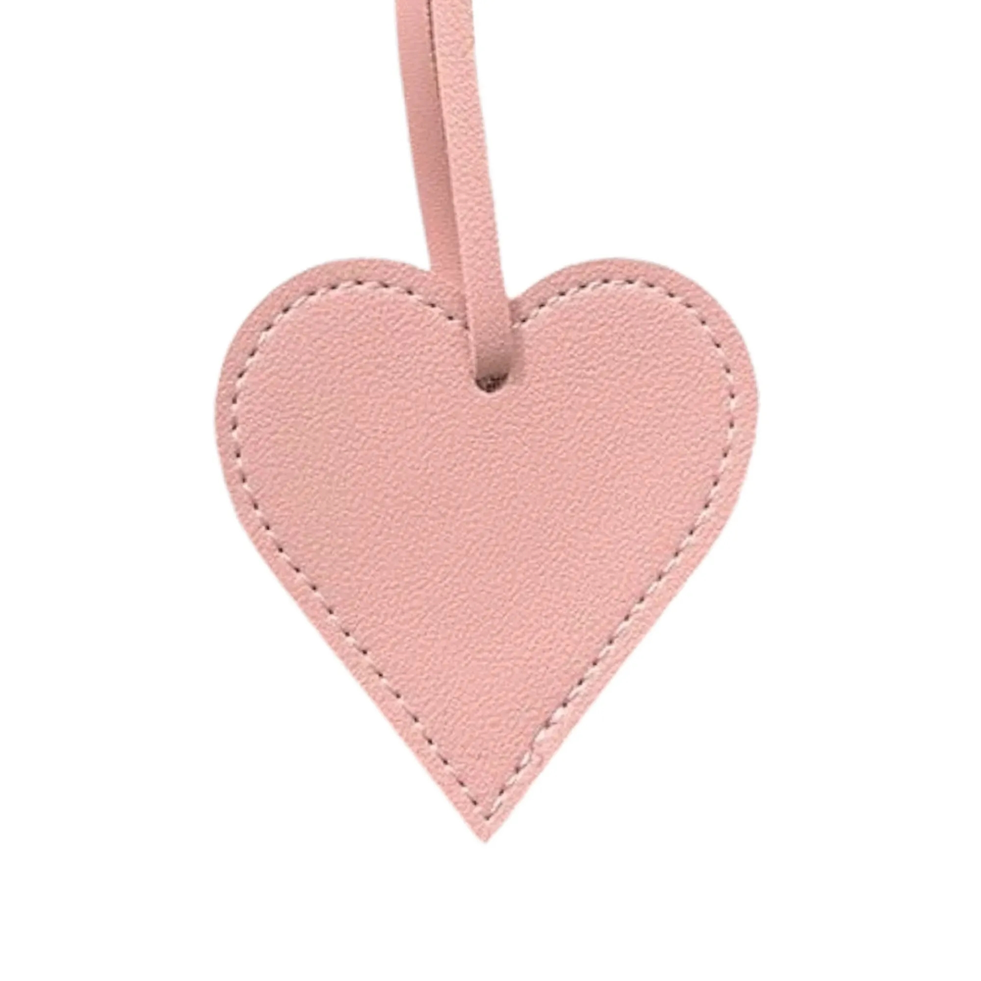 PU Leather Heart Keychain Lightweight Compact Build 2