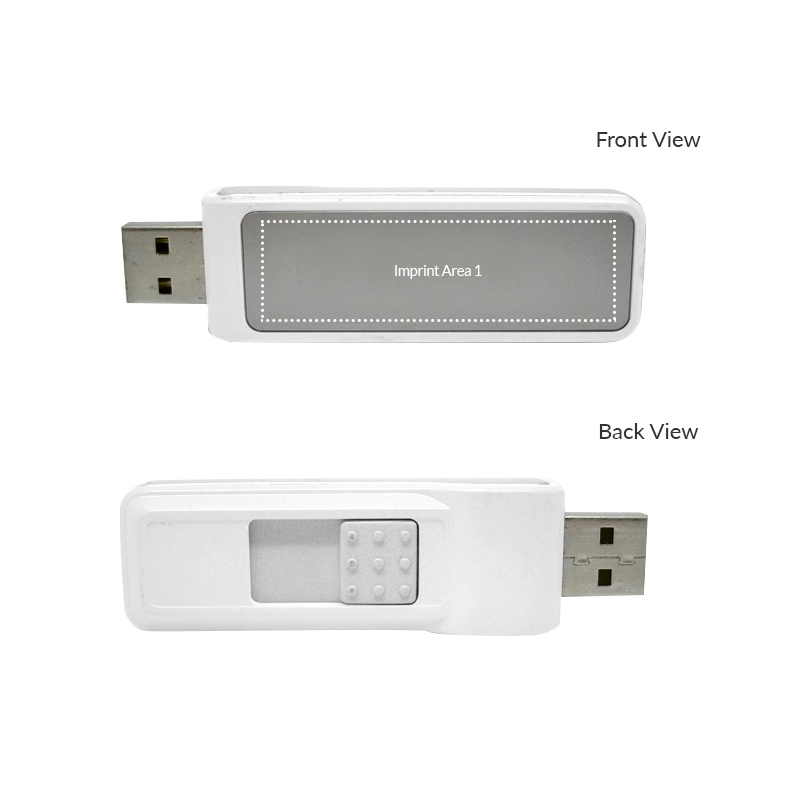 Retractable Light Up Logo USB Flash Drive 2