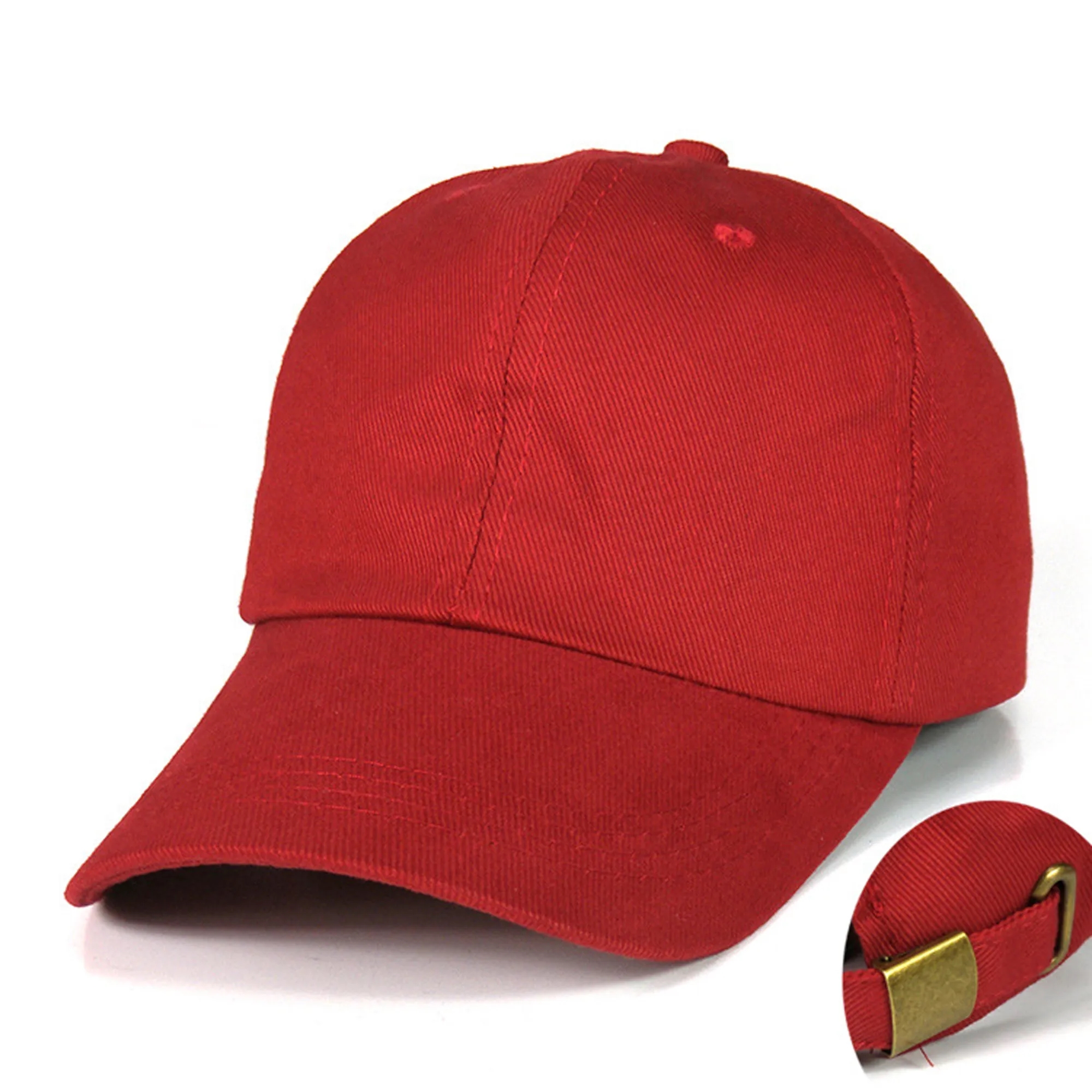 Cotton Baseball Cap with Adjustable Strap MOQ 100PCS 4