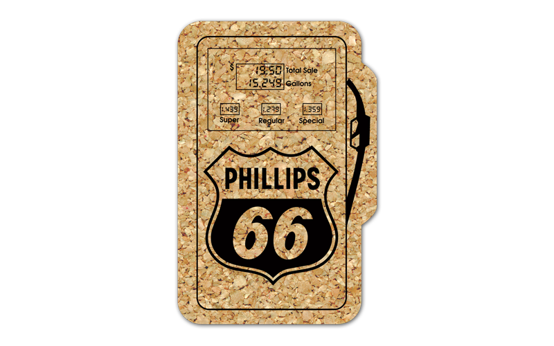 Gas Pump Cork Coaster
