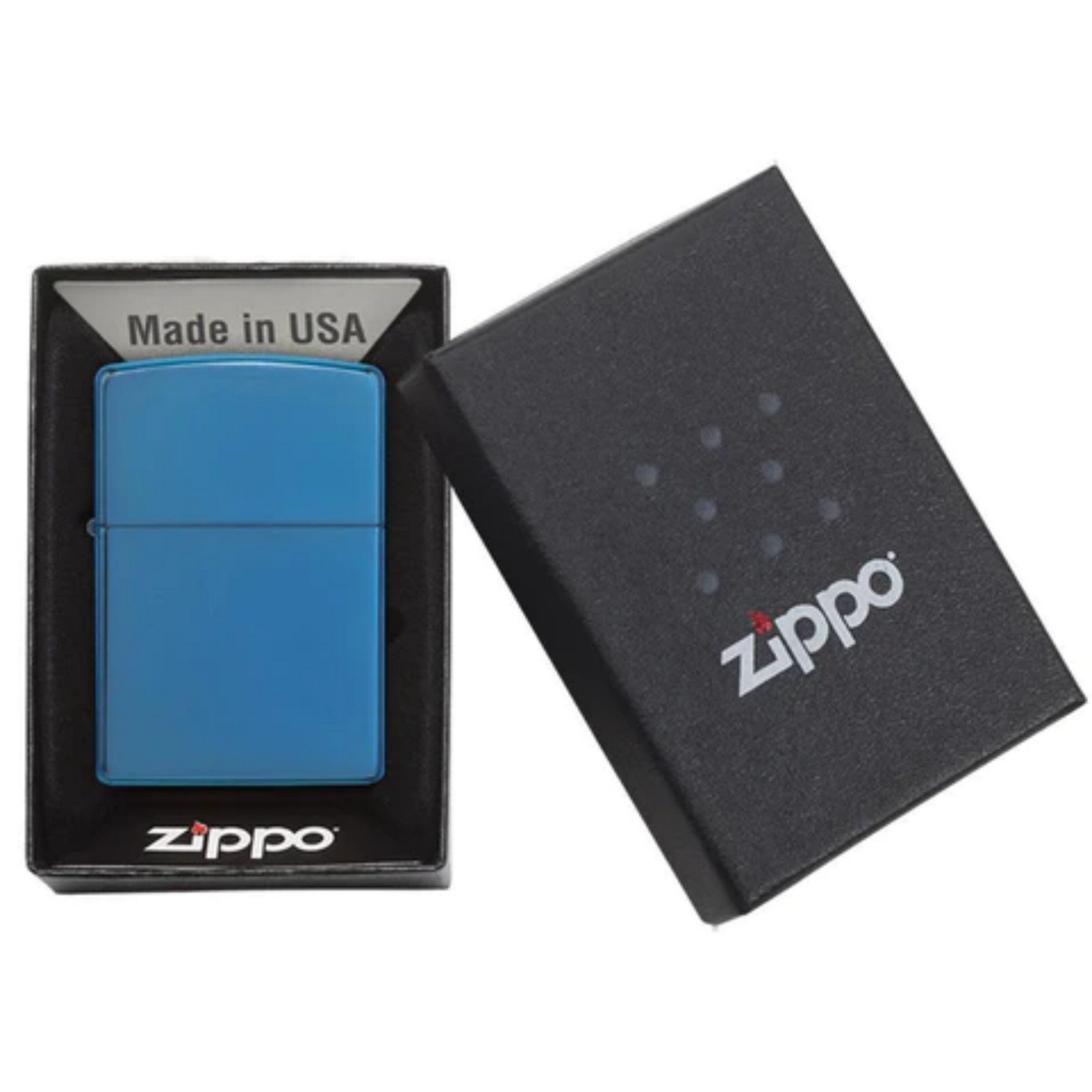 Genuine Zippo windproof lighter - High Polish Blue 4