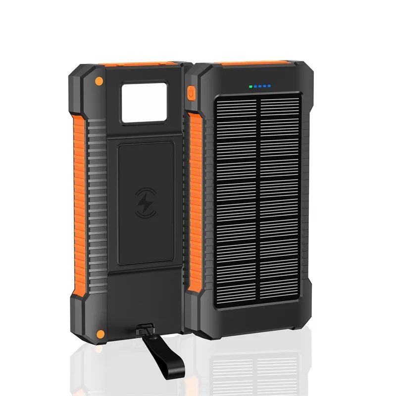 10,000 Mah Solar Wireless Charging Bank 1