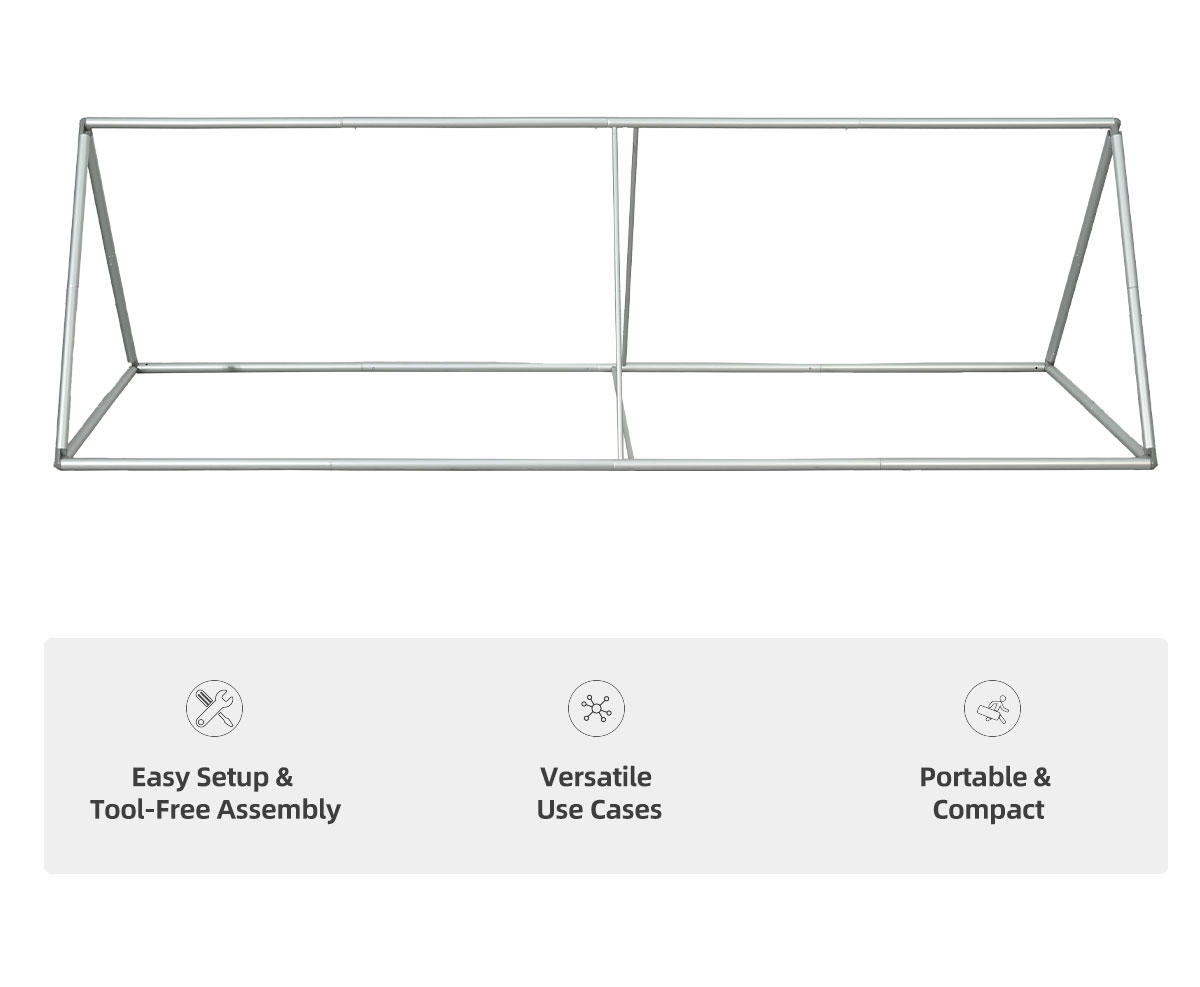 8ft Triangle Hanging Banner Kit 2