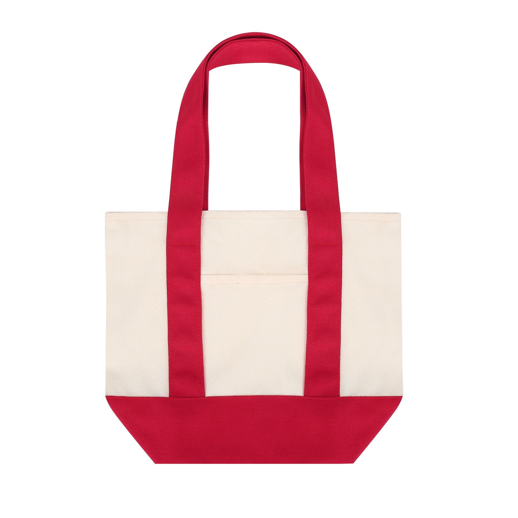 Small Cotton Canvas Boat Tote W/ Pocket 7