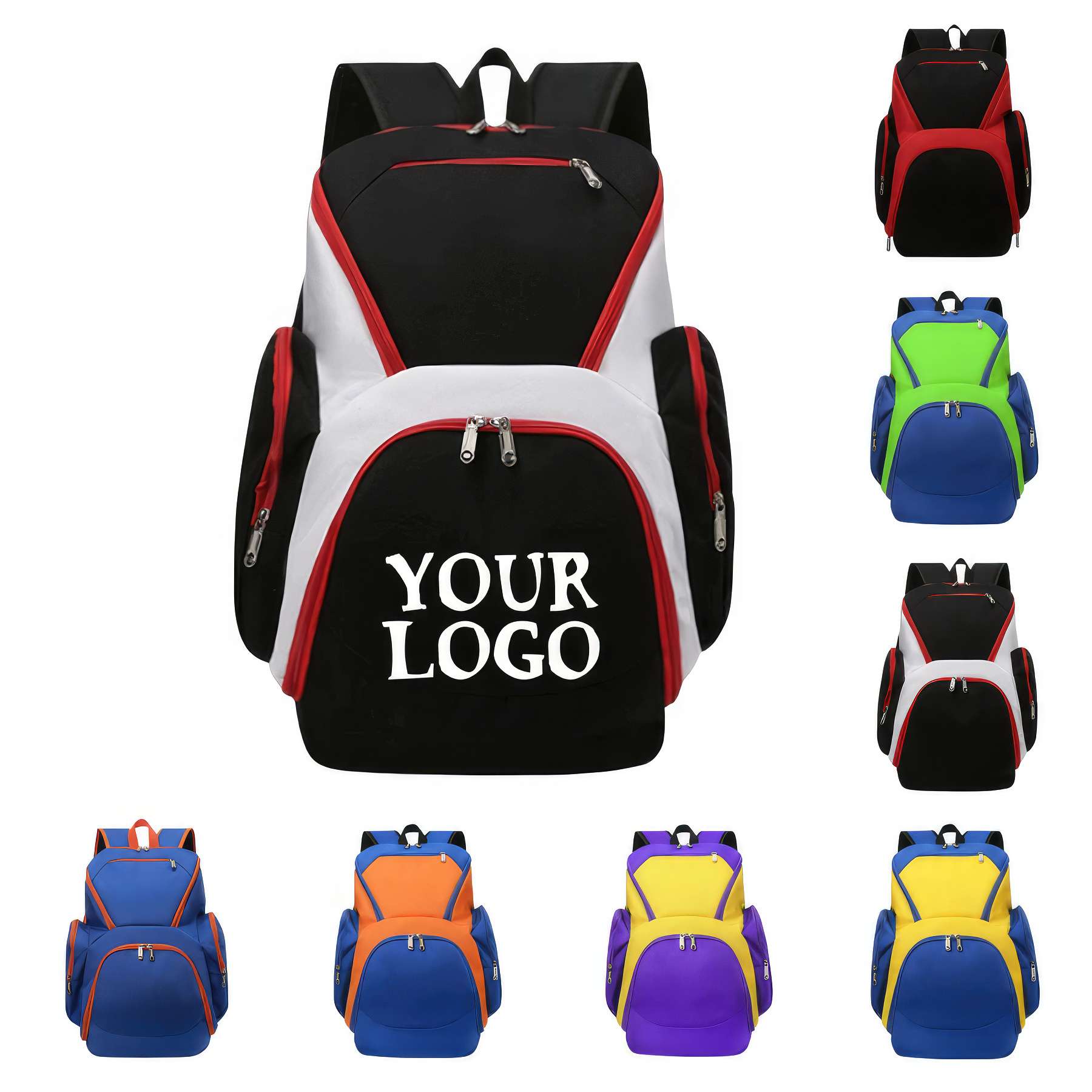 Personalized Basketball Backpack Large Capacity Waterproof 3