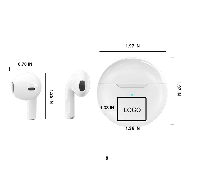 Waterproof Wireless Bluetooth 5.0 Earbuds with Charging Case 11