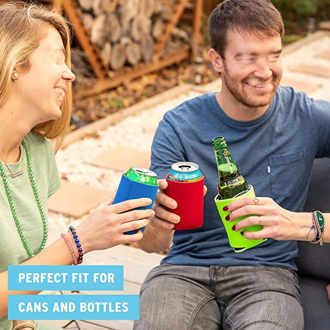 Can Cooler Sleeves, custom koozie with logo imprint 3